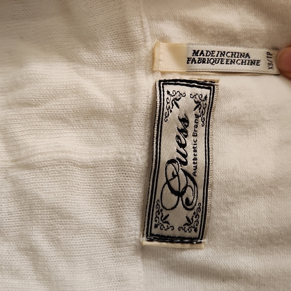 GUESS white sweater-like blouse - Picture 4 of 4